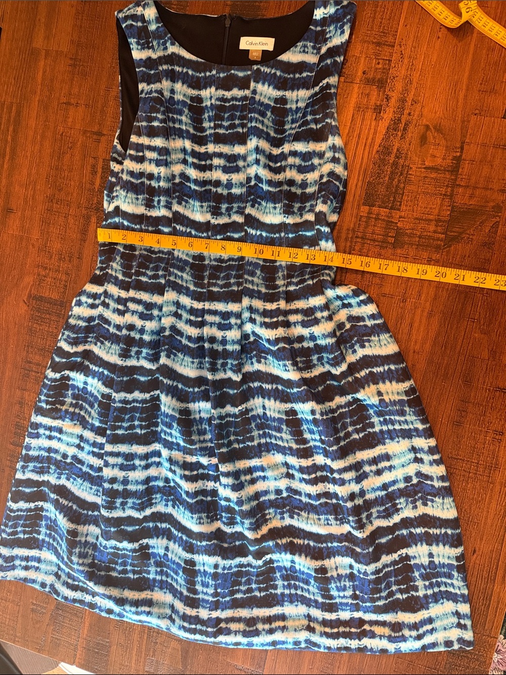 Calvin Klein tie-dyed knee length dress